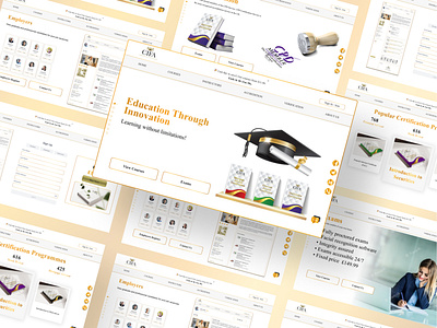 Cifa Education -Web Splash & Website UX UI interaction design