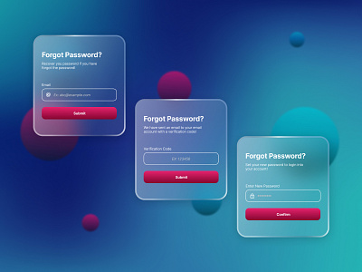 Mobile App UI KIT-User Interface forget password glassmorphism mobile app ui ui ui design template