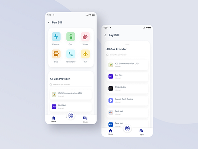 Pay bill UI Kit - Fin-tech App