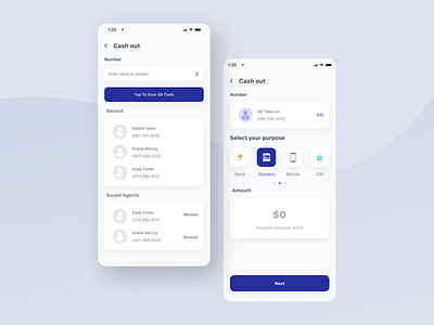 Cash-out UI Kit- Digital Wallet App