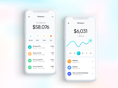 Crypto Wallet Home UI Kit bitcoin app