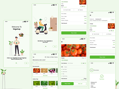 Vegetable Delivery App Concept - Vegshop