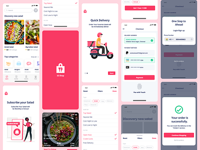 Food Delivery App Concept - SS Shop @design @iiustration @ui @uxui@web design logo typography ui