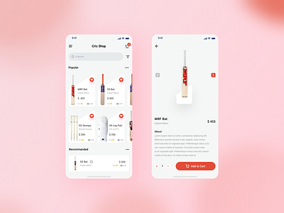 E-commerce Application for Cricket(concept)- Cric Shop