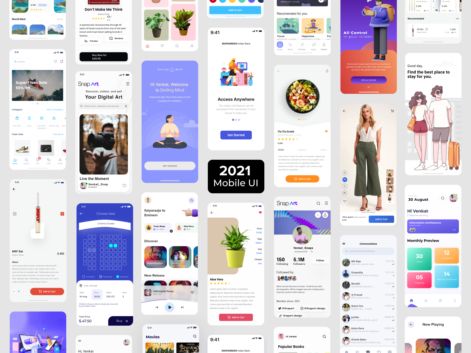 Lookback 2021 - Mobile UI by venkatesan M on Dribbble