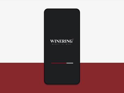 Winering - Splash app design logo mobile splash ui ux vector