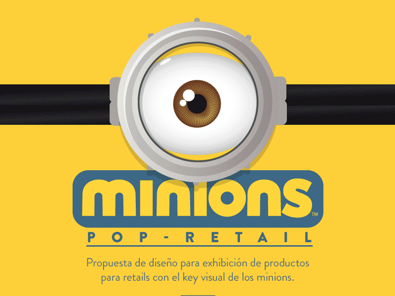 Minion - POP Retail branding design exhibit design pop retail retail store vector