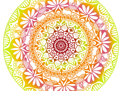 A colorful mandala art colorful colors colourful colours design digitalart mandala multicolor procreate