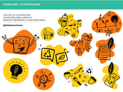 Ilustraciones y diseño UI para la app "Barrios verdes" ahilustraciones alanahaffar argentina buenos aires diseño gráfico graphicdesign illustration illustrator logo ui