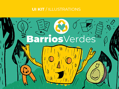 UI KIT / ILLUSTRATION ahilustraciones alanahaffar argentina buenos aires characterdesign diseño gráfico graphicdesign illustration illustrator ui