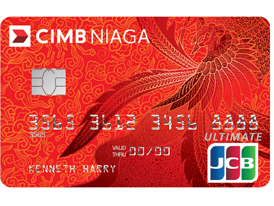 JCB ultimate card design batik credit card design illustration vector