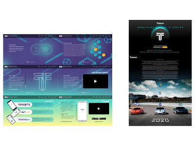 Tokoin Website design design ui ux vector website design
