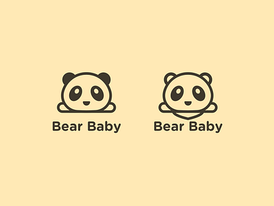 Bear Baby graphic logo