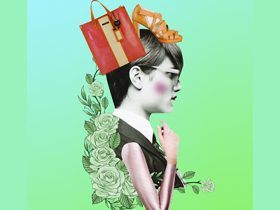 Illustration for Racked Magazine collage color fashion illustration magazine