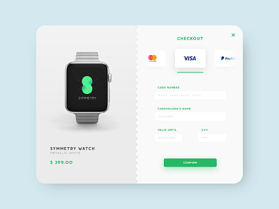 Daily UI #2 - Credit Card Checkout 100daychallenge dailyui interface website