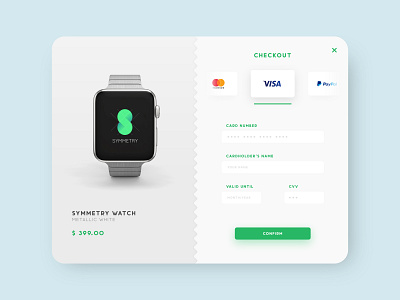 Daily UI #2 - Credit Card Checkout