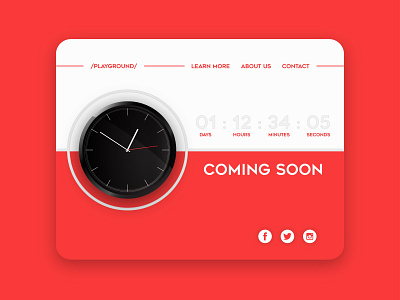 Daily UI #14 - Countdown Timer 100daychallenge countdown timer dailyui interface ui watches website