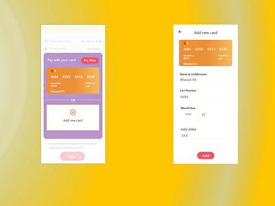 daily ui :: day 002 :: Credit card checkout daily ui 002 daily ui challenge dailyui design mobile app mobile ui ui ux