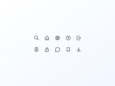 Vector icons pack design icon ui ux vector web