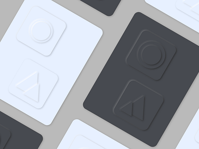 Neumorphic Icons adobexd dailyui icons neumorphic uiux