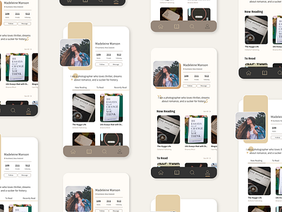 Goodreads App Profile Remake adobexd appdesign dailyui profile page uiux