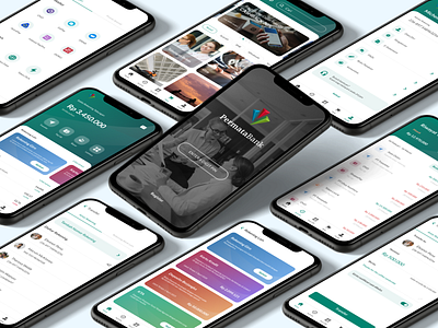 PermataMobile X Redesign bank bank app bankingapp figma uiux