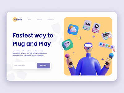 Plug and Play Landing Page dailyui figma uiux webdesign