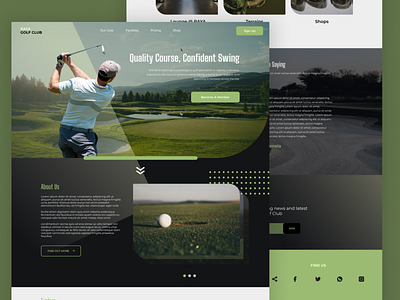 Golf Club Landing Page