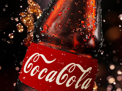 Coca Cola 3D Advertising Poster ​​​​​​​​​​​​​​ 3d design 3d product advertise branding c4d cinema4d coca cola cocacola drink poster product product design visualization