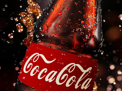 Coca Cola 3D Advertising Poster ​​​​​​​​​​​​​​