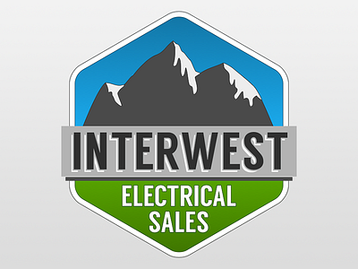 Interwest Logo electric logo mountain sketchapp