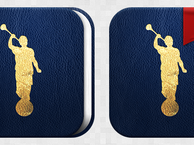 Icon Opinion Poll book comparison foil gold icon leather poll ribbon scripture
