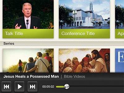 Media Browser/Player app ipad media mormon mormon channel player