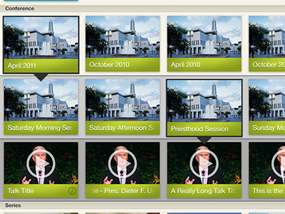 Content Browsing UI app browse ipad media mormonchannel ui