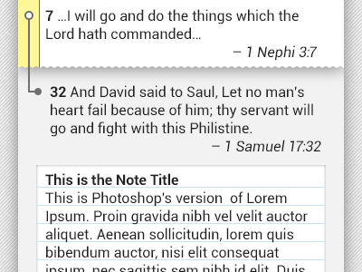 Study Notebook: Android android mormon scripture ui