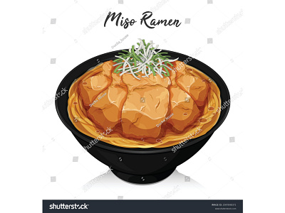 Miso ramen noodle soup recipes illustration vector. anime asian asian food bowl cartoon chashu culture design drawing food illustration illustration japanese food manga noodle noodles pork ramen soba udon vector