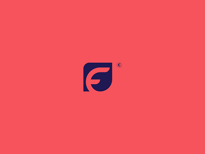 f box logo branding flat icon logo minimal vector
