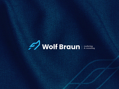 Logo Presentation - Wolf Braun blue brand brand design branding design graphic design logo logo design logo maker logotype mockup vector wolf