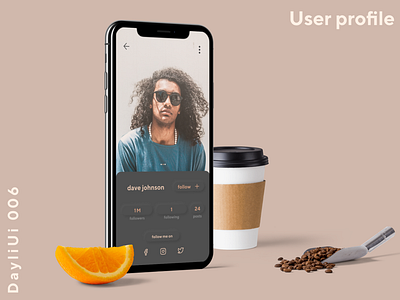 User Profile - DayliUi 006 dayli challenge dayliui design figma ui ux
