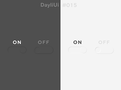 On/Off Buttons 015 app dayli challenge dayliui design figma neumorphic neumorphism ui ux