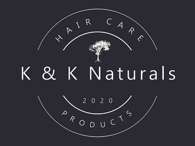 KNKNaturals copy design hairproduct logo smallbiz tree