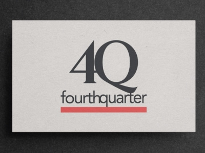 Fourth Qtr design Mock-up branding design cards logo mockup