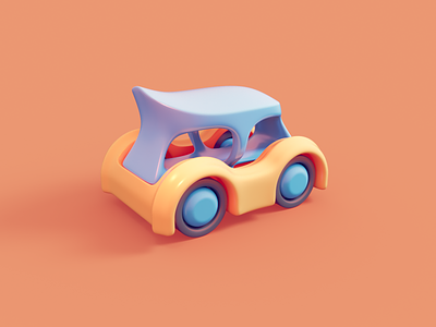 Car 2d 3d 3d art car color design games icon ui