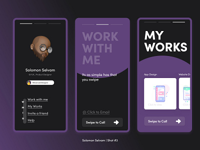 DribbleShots #3 app concept design icon minimal resume design typography ui ux web