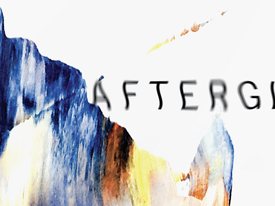 Afterglow abstract art color lettering logo typography