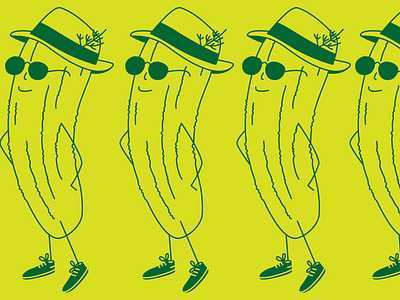 Pickle character design illustration pickle pickles plucky