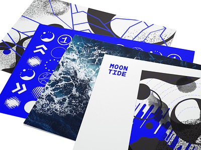 Moon Tide brand color design icons illustration lettering logo pattern poster type