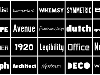 Typeface Designs