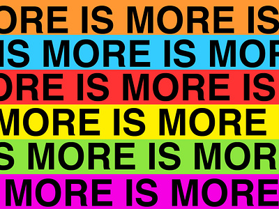 More is more