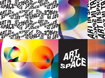Art in Space brand brand design branding color design illustration lettering logo pattern poster type typography